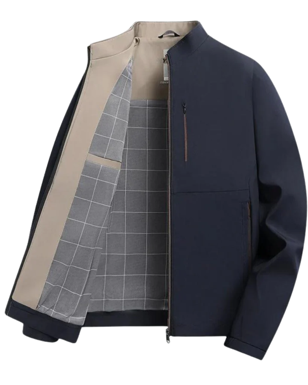 Classic Zip-Up Jacket Dunkelblau