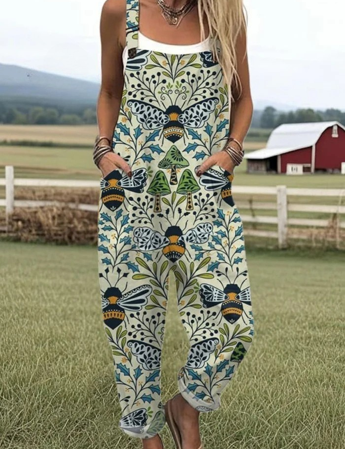 Mihaela | Overall mit Tiermuster