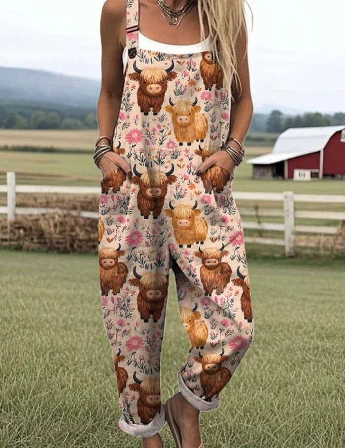 Mihaela | Overall mit Tiermuster