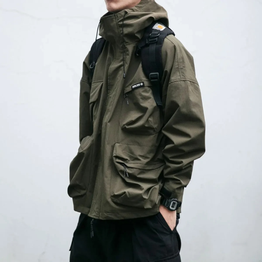 Hans | Technische Outdoorjacke - Grün