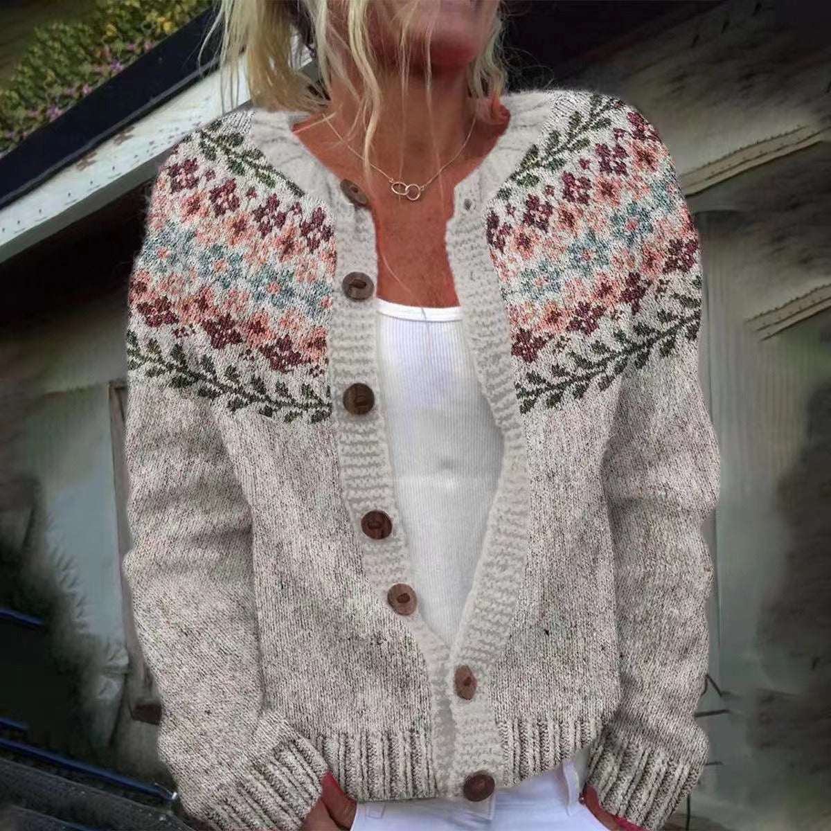 Madelyne | Vintage-Icelandic Cardigan – Bild 3