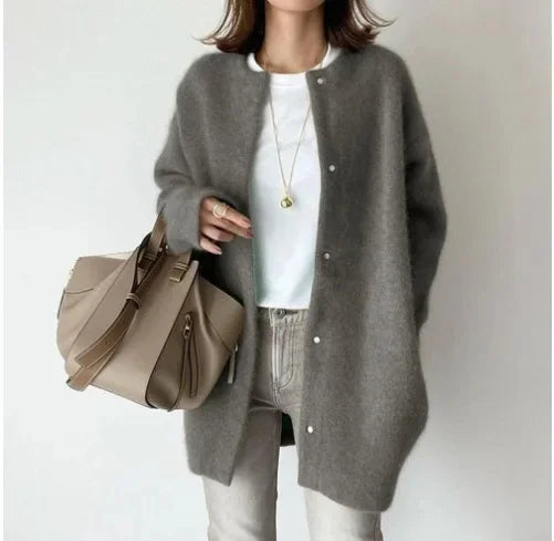 Strickjacke für Damen, locker geschnitten