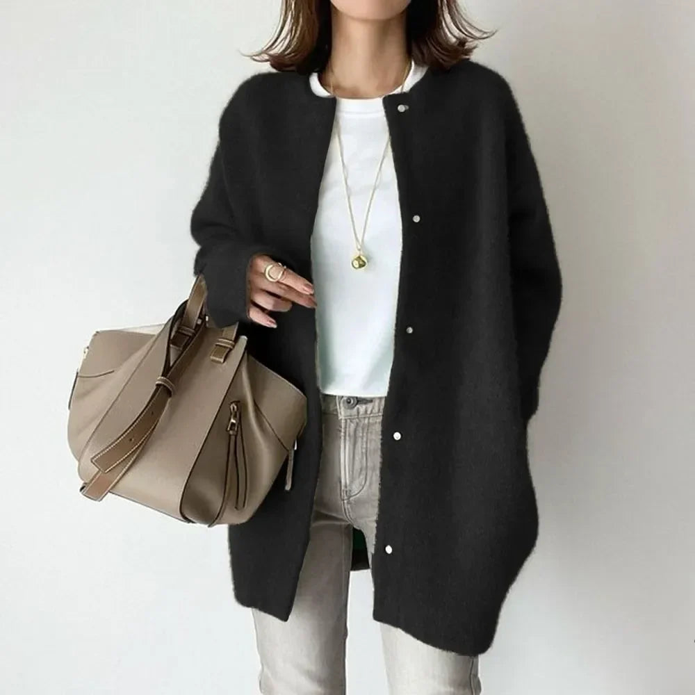 Strickjacke für Damen, locker geschnitten