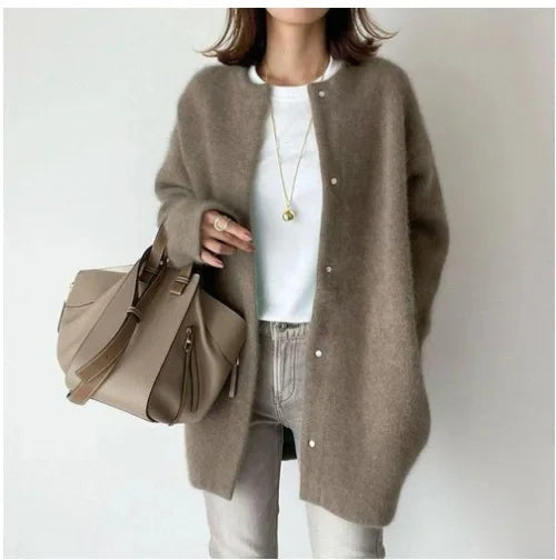 Strickjacke für Damen, locker geschnitten