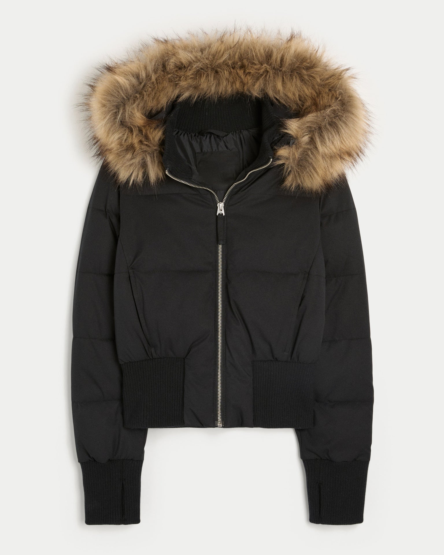 Winterjacke für Damen mit Füllung und abnehmbarer Kapuze