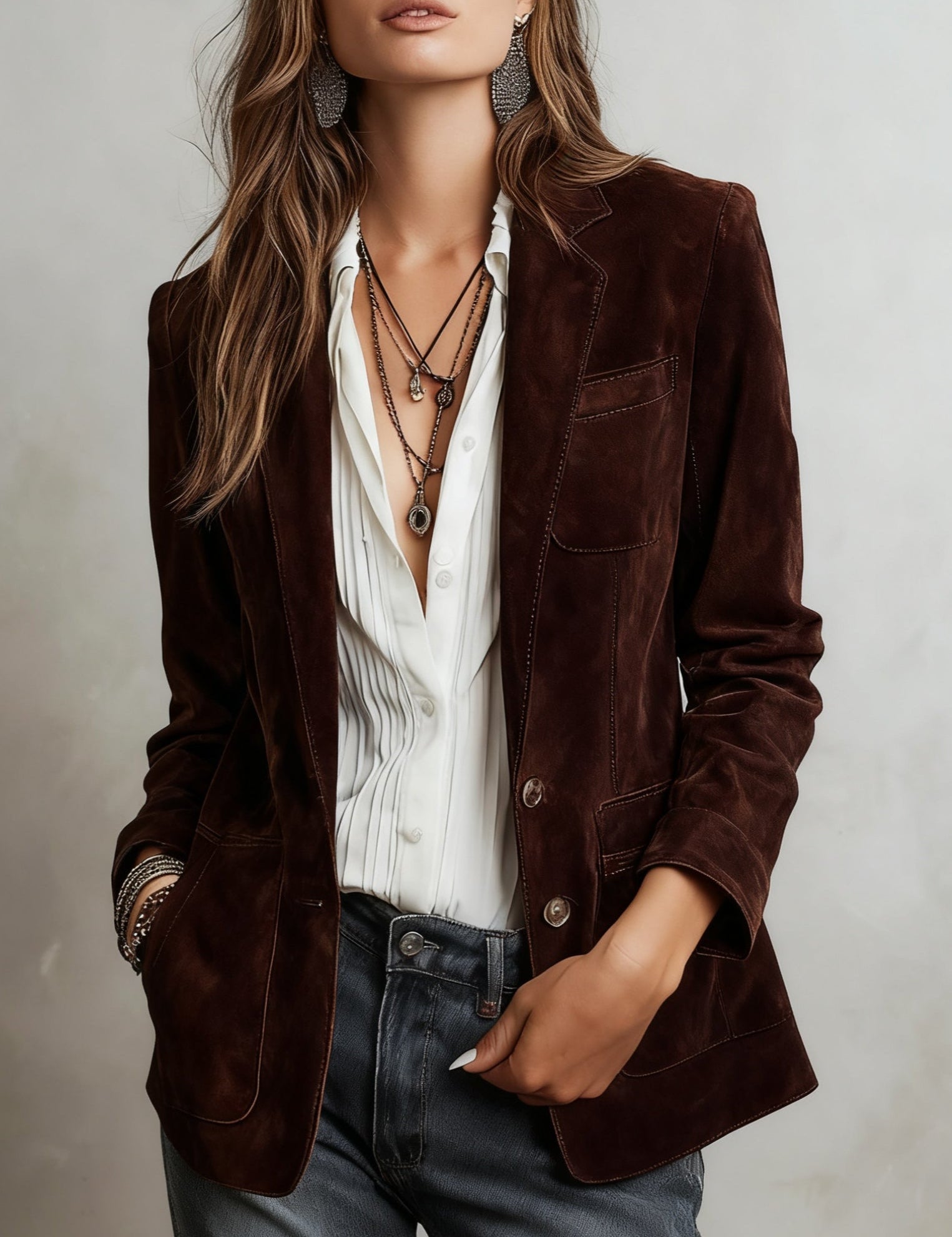 Marilena – Vintage Wildlederjacke – Bild 3