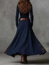 Patricia – Langes Vintage-Wildlederimitatkleid – Bild 6