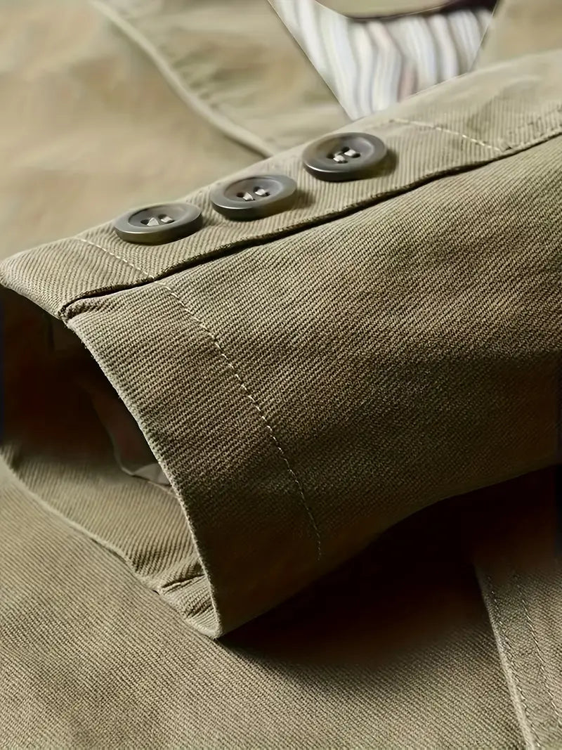 Casual Men's Jacket Khaki