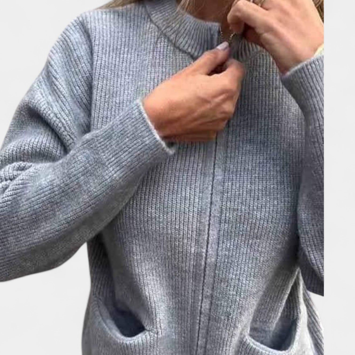Aino - cardigan tricotat cu croială elegantă - imagine 4