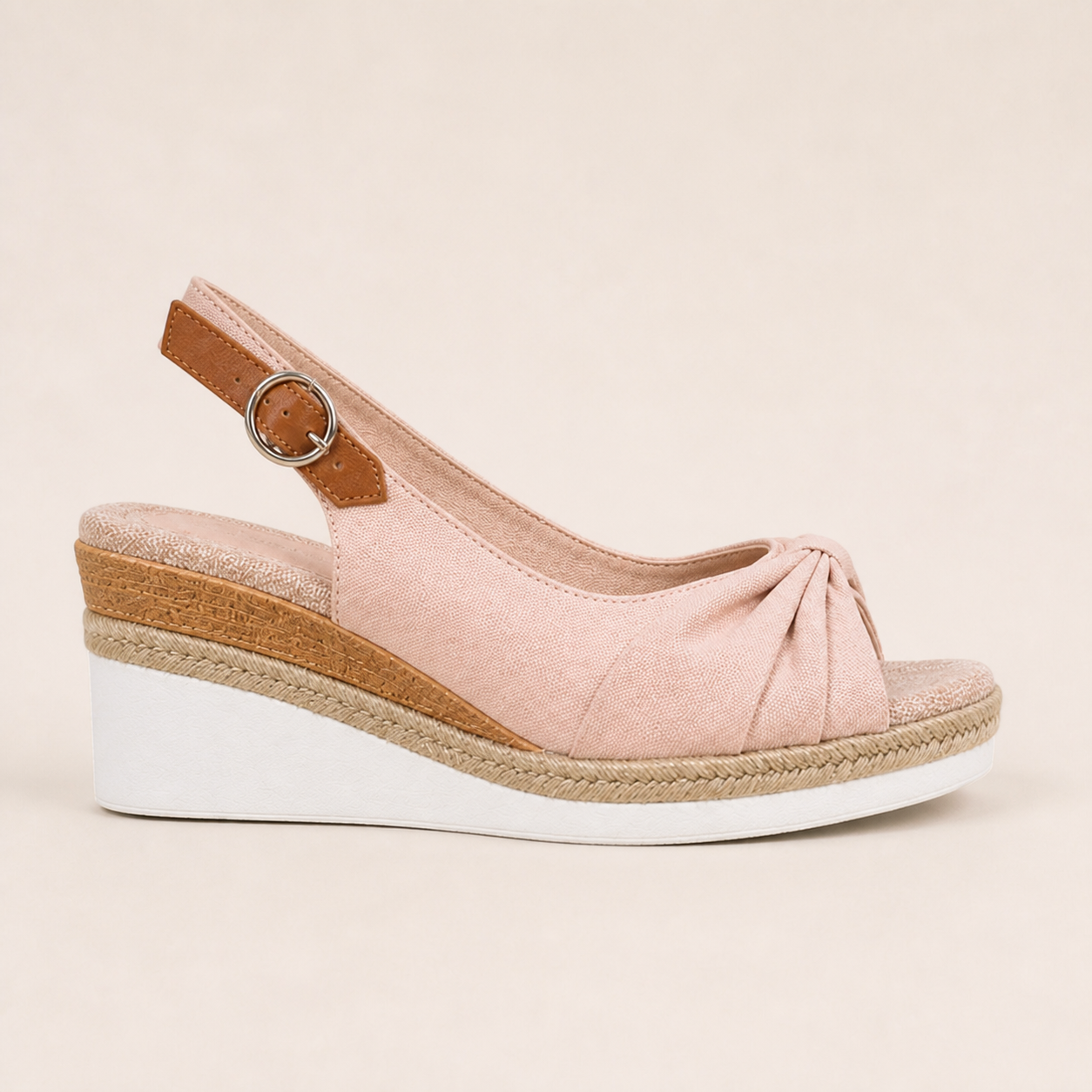 Alina espadrile Roz - vedere laterală