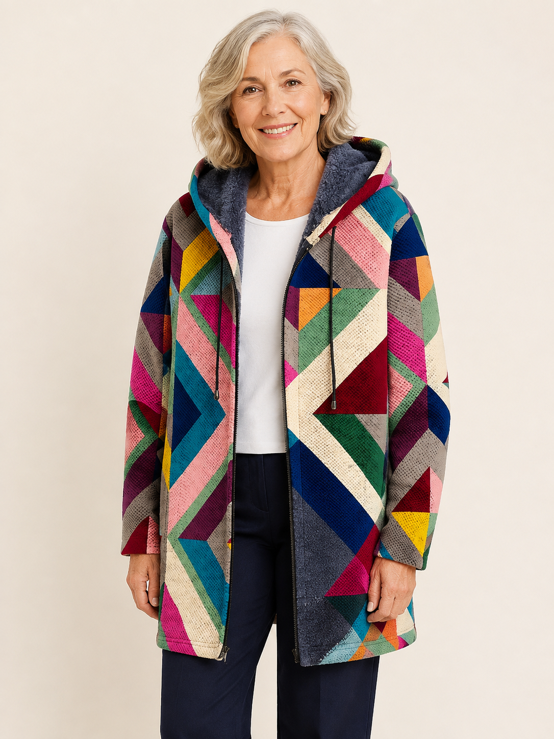 Aria | Luxurious Cardigan mit künstlerisch Inspiration – uniforme Produktaufnahme