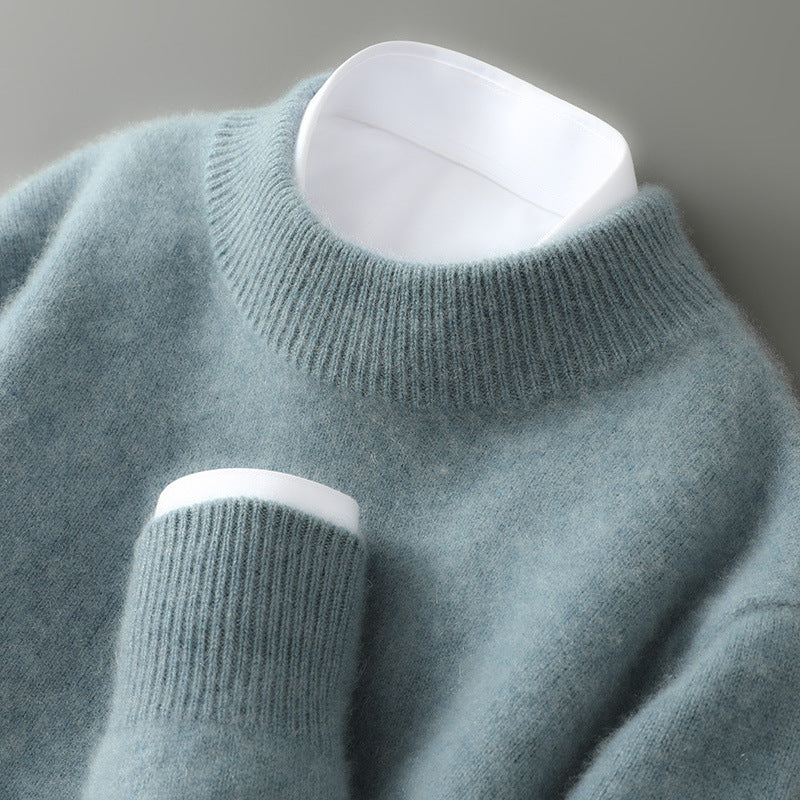 Arlington - pulover elegant cu guler înalt, culoare Verde