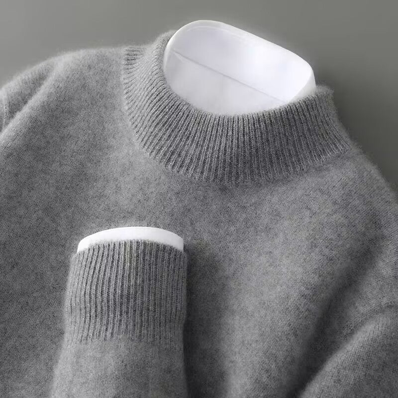 Arlington - pulover elegant cu guler înalt, culoare Gri