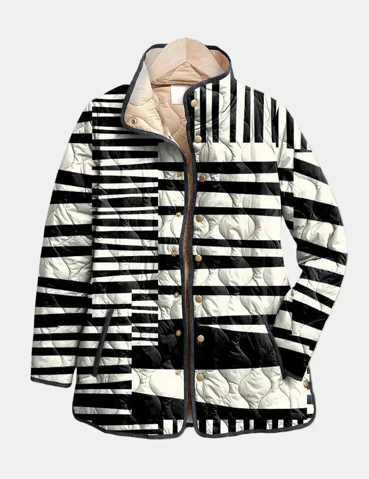 Miren – Steppjacke mit abstraktem Muster – Ansicht 1