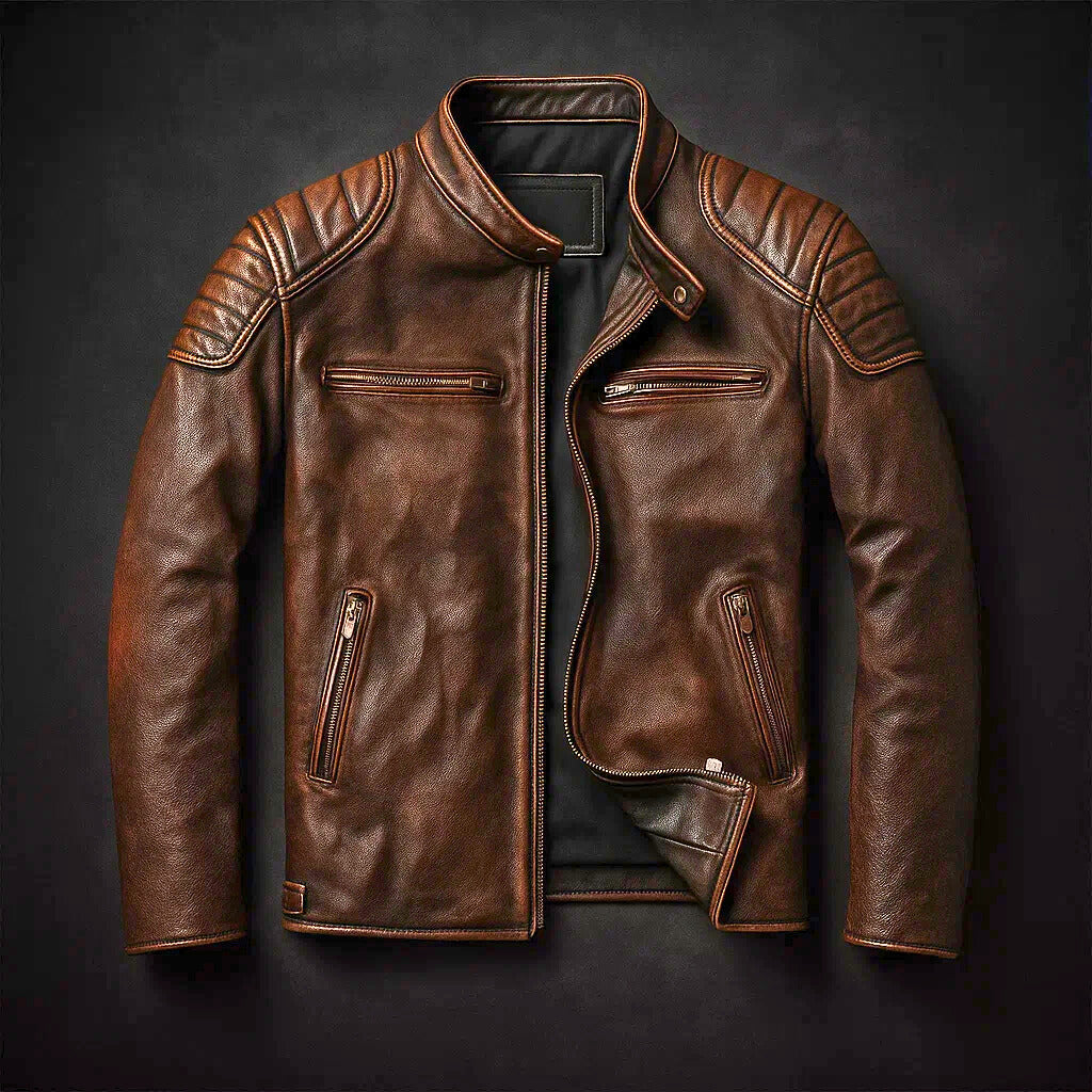 Andrei | Leder Motorradjacke