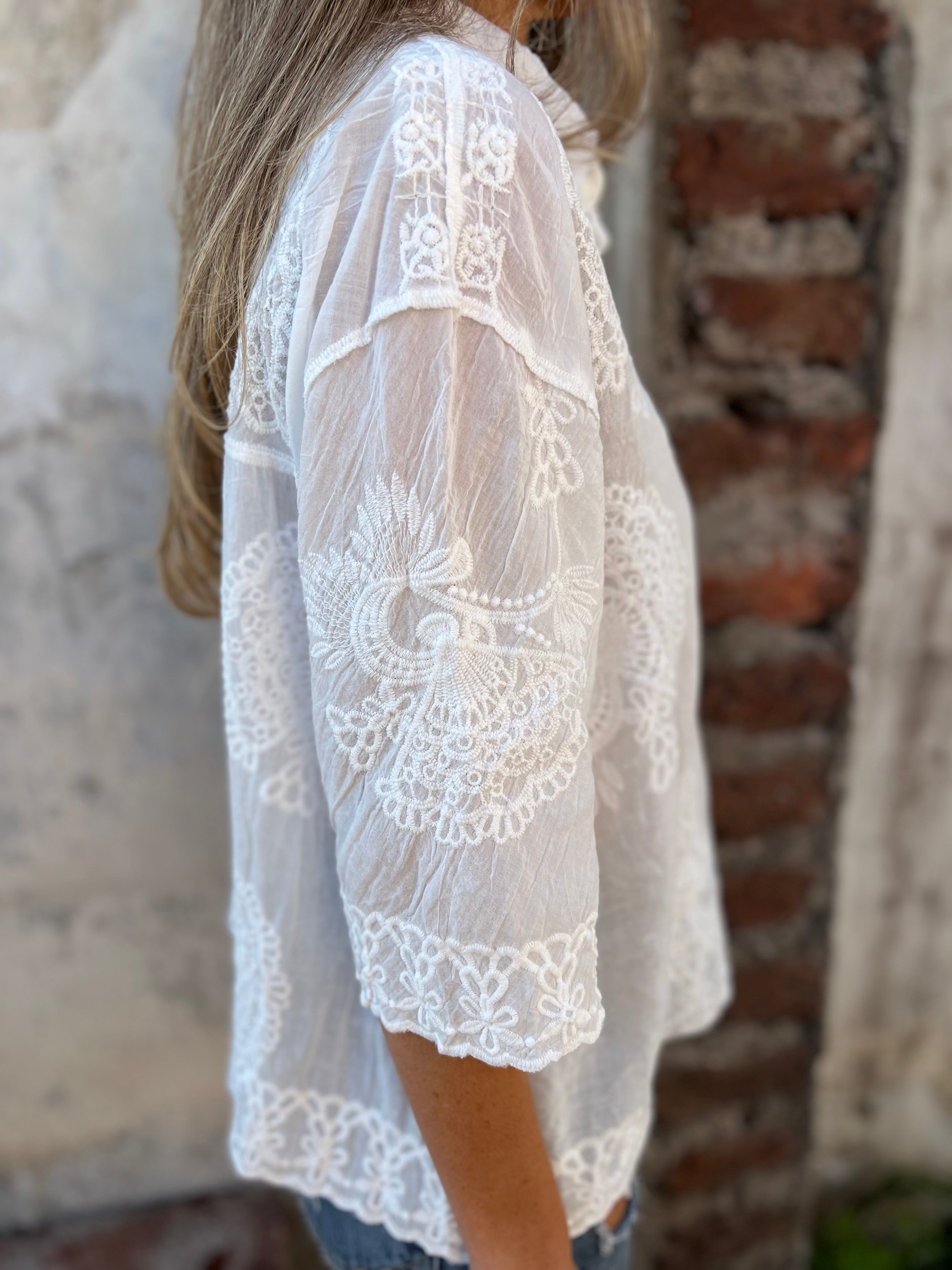 Laura | Gestickt lang-sleeved Cardigan – Bild 5
