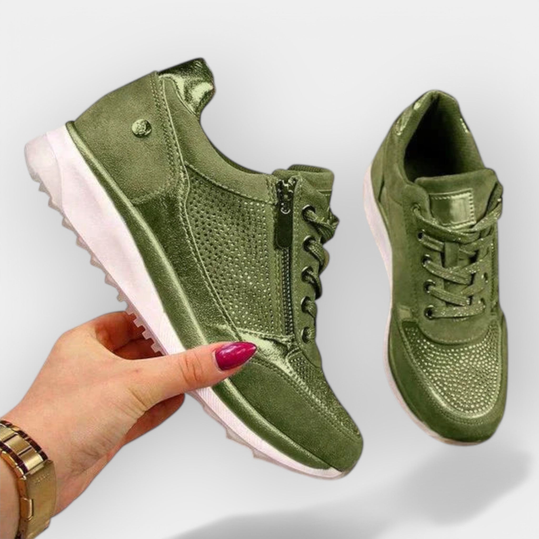 Alina | Anatomische Sneaker mit Reißverschluss
