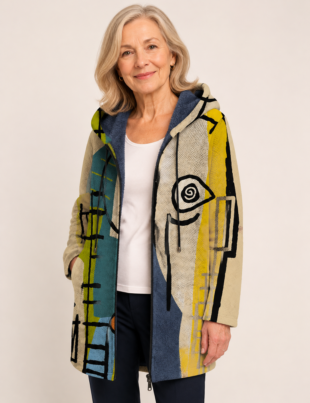 Bindi | Luxurious Cardigan mit künstlerisch Inspiration – uniforme Produktaufnahme