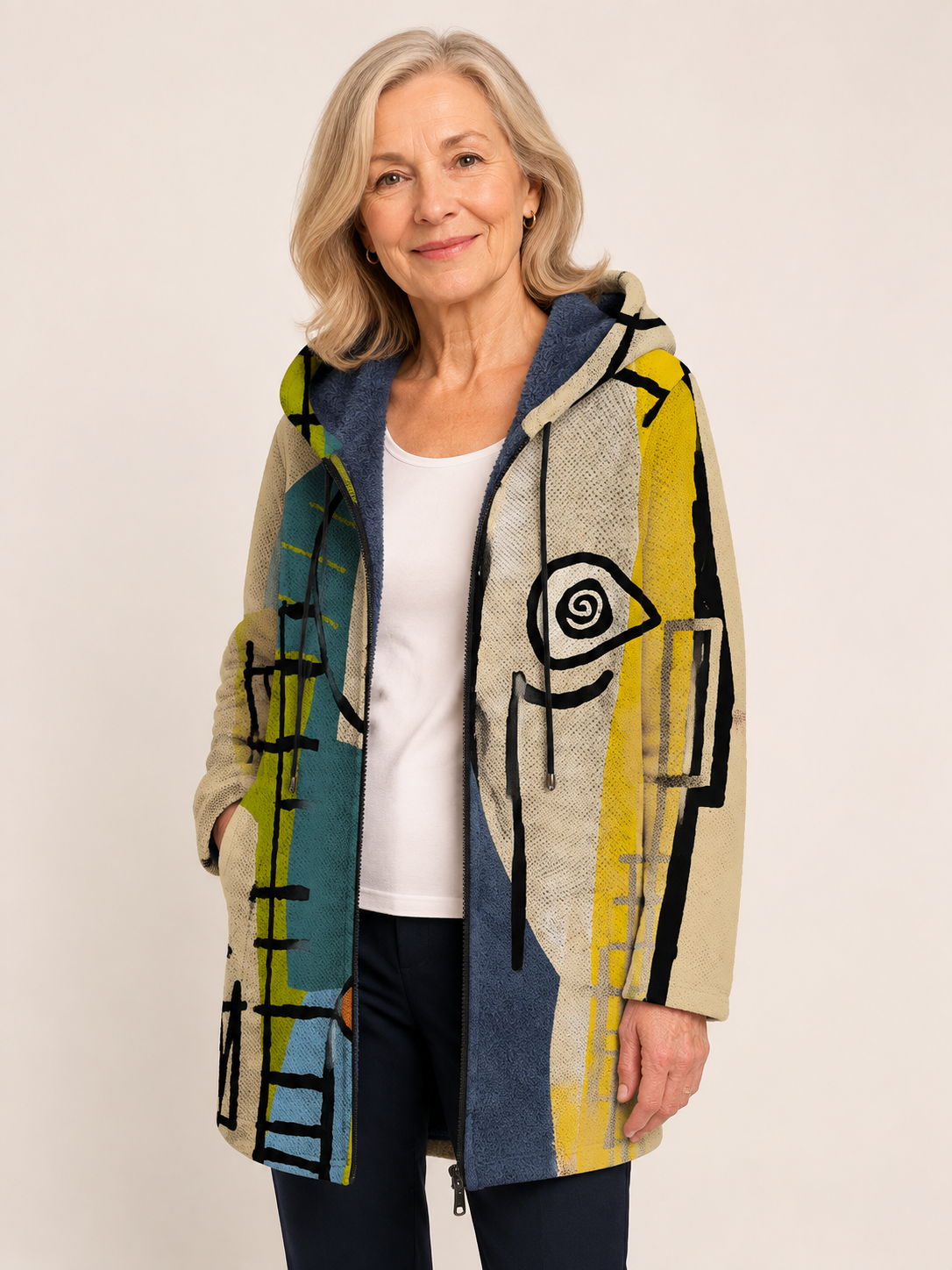 Bindi | Luxurious Cardigan mit künstlerisch Inspiration – uniforme Produktaufnahme