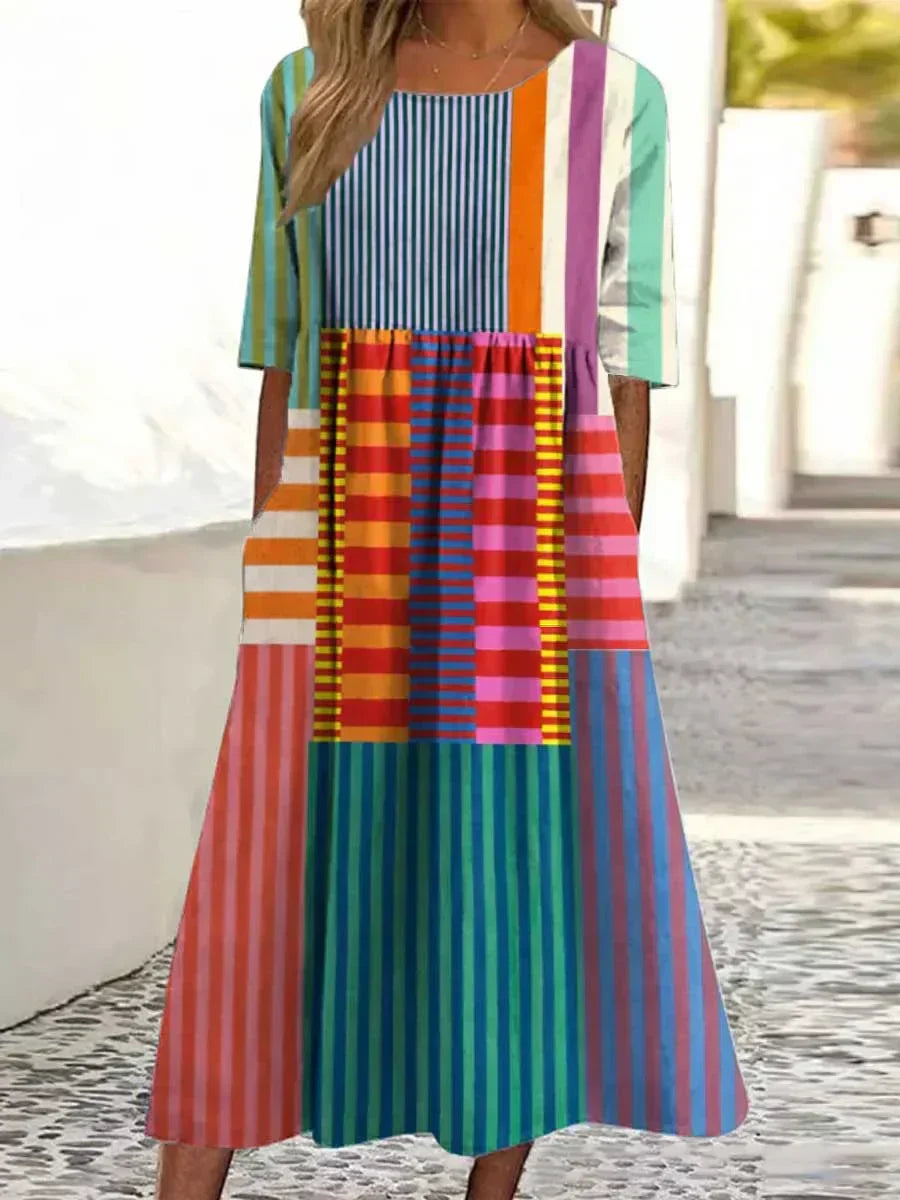Zamfira – Vielseitiges Vintage-Kunstkleid – Bild 2