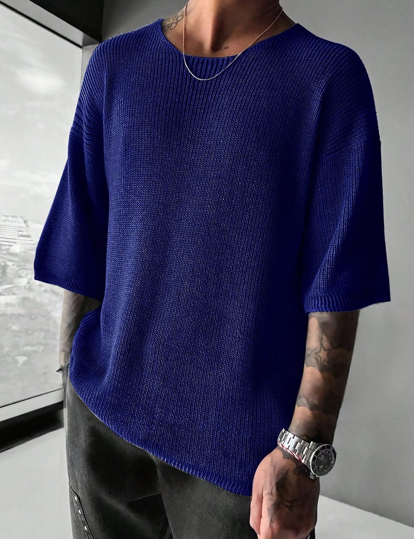 Caden – Kurzärmliger Strickpullover – Bild 4