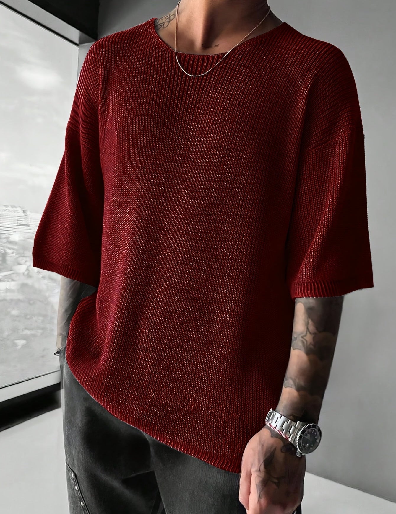 Caden – Kurzärmliger Strickpullover – Bild 7