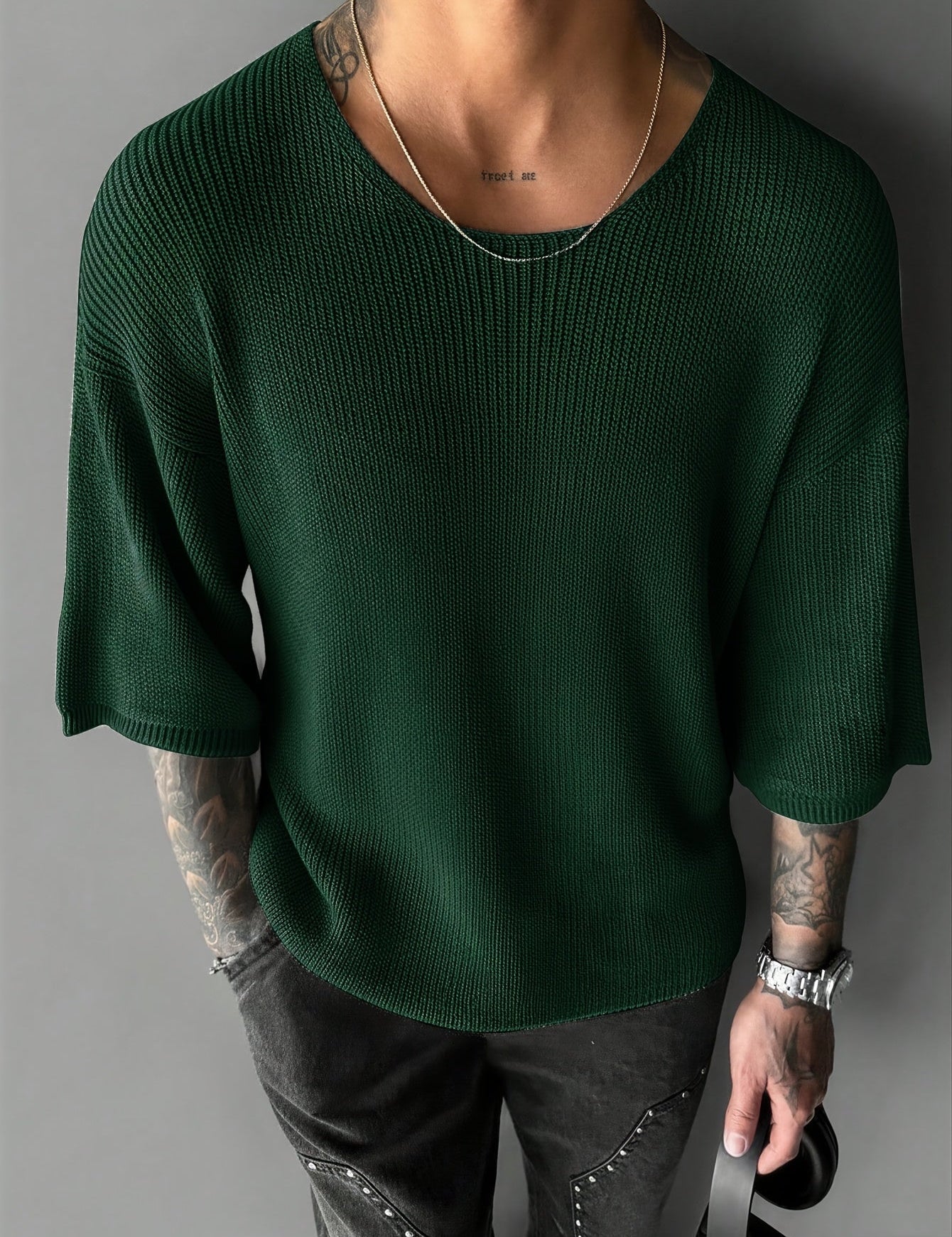 Caden – Kurzärmliger Strickpullover – Bild 5