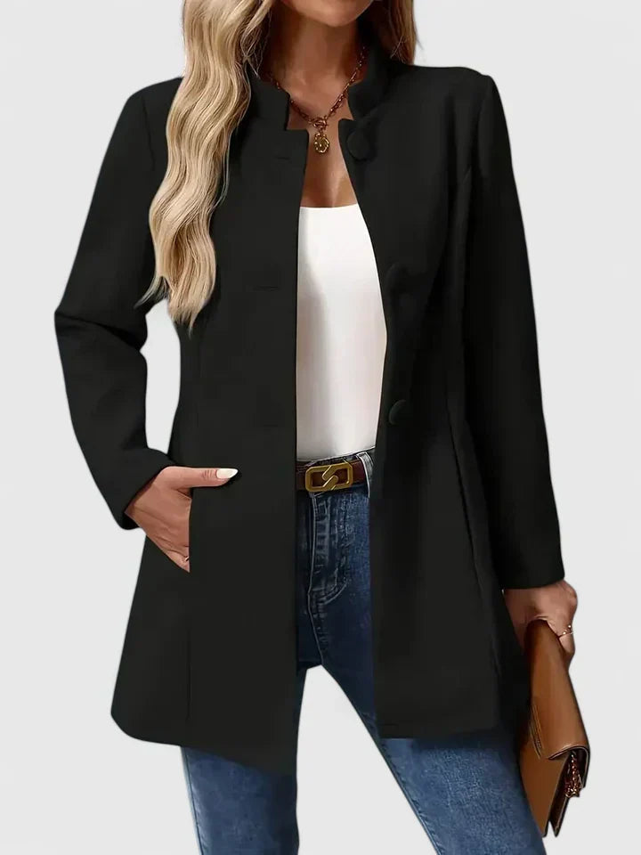 Carmelyssa | Jachetă elegantă fără guler - imagine 8