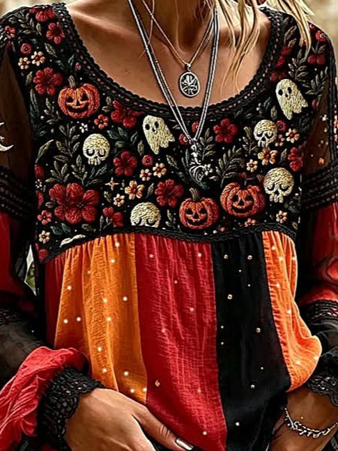 Lucia | Bluse mit Blumenmotiv – Produktansicht 2