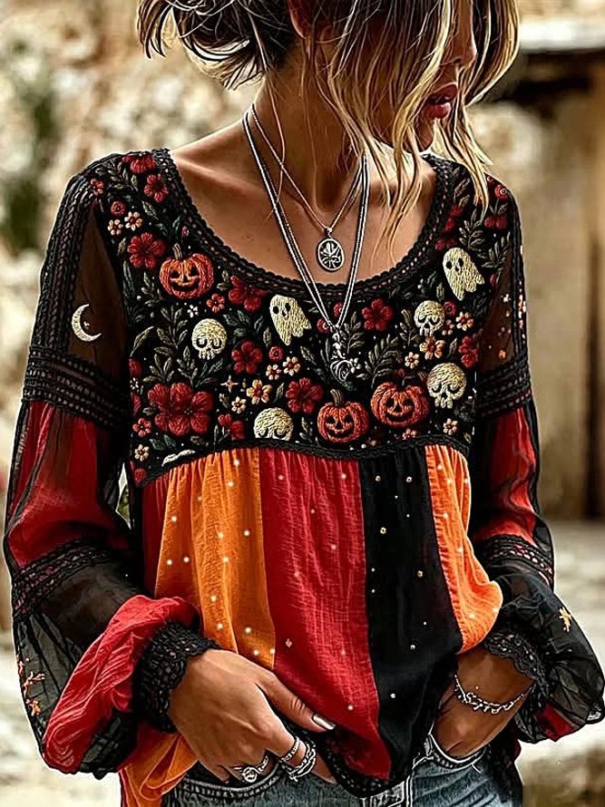 Lucia | Bluse mit Blumenmotiv – Produktansicht 1