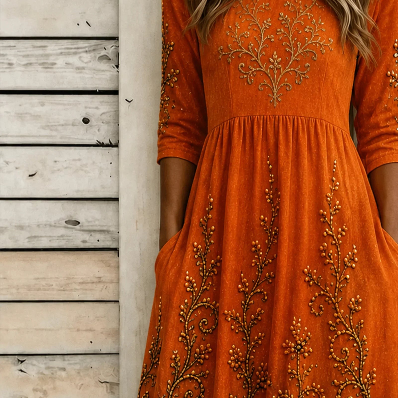 Gemma | Kleid mit Halloween-Motiv – Produktansicht 3