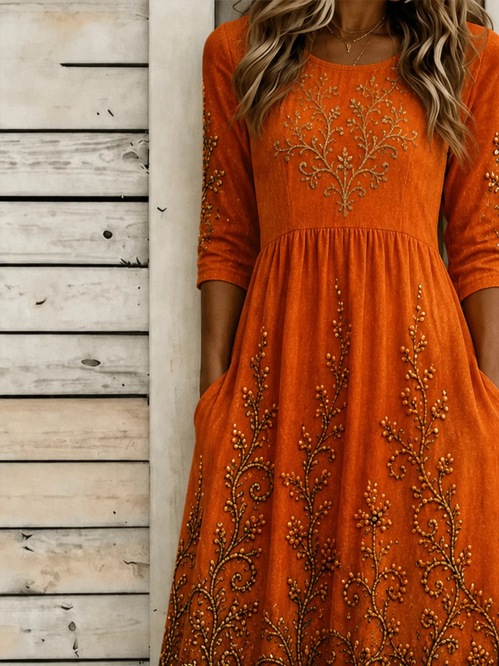 Gemma | Kleid mit Halloween-Motiv – Produktansicht 3