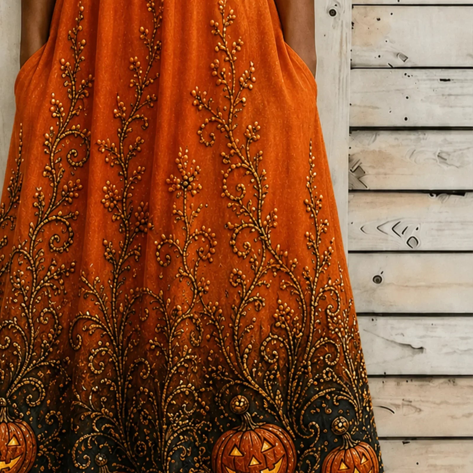 Gemma | Kleid mit Halloween-Motiv – Produktansicht 2