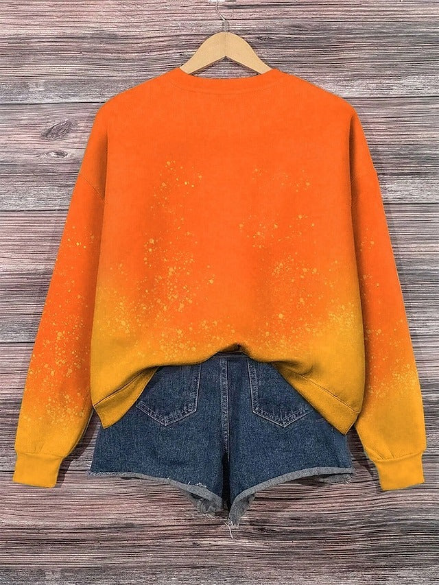 Emmeline | Sweatshirt mit Kürbismotiv – Produktansicht 2