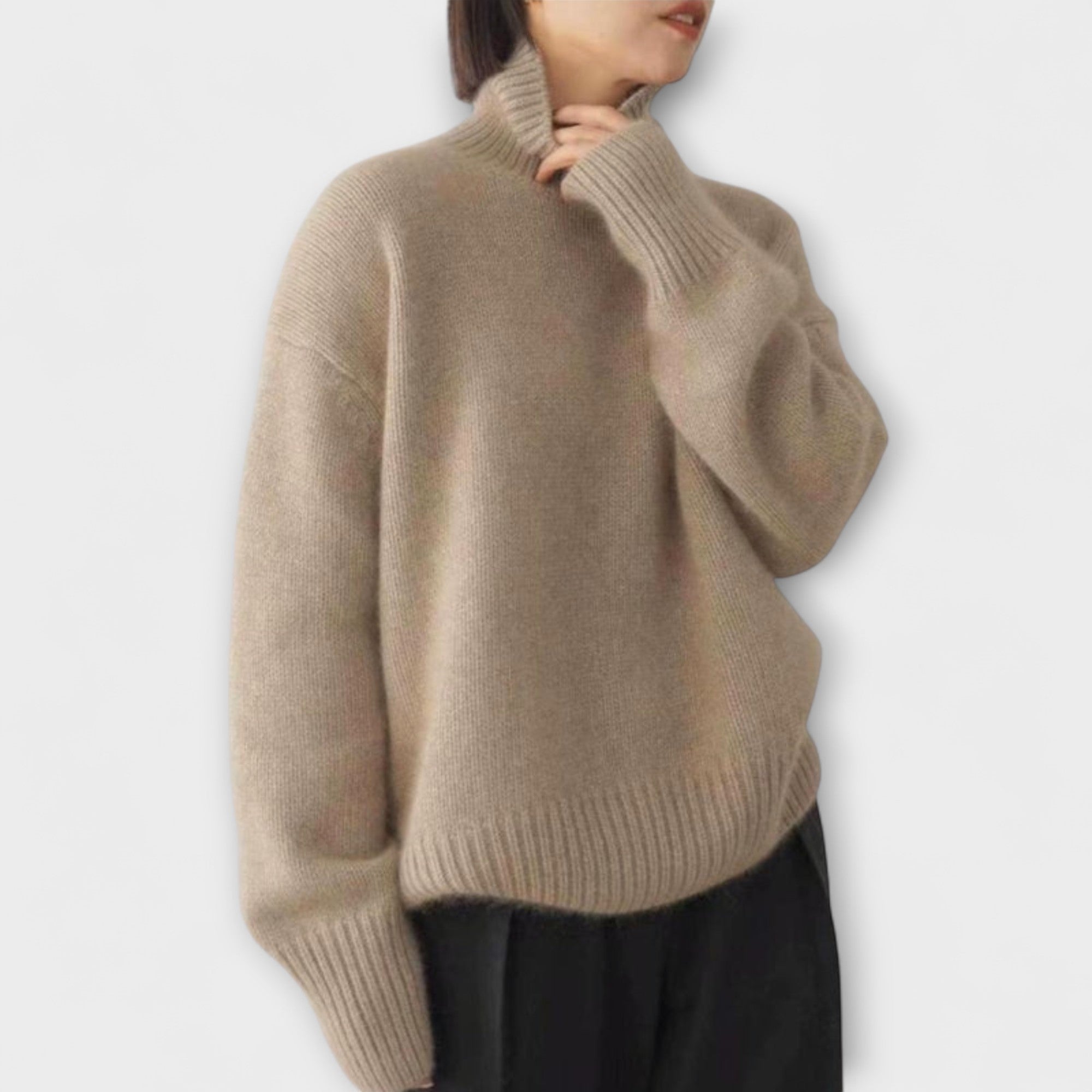 Mera Rollkragenpullover in Kamel
