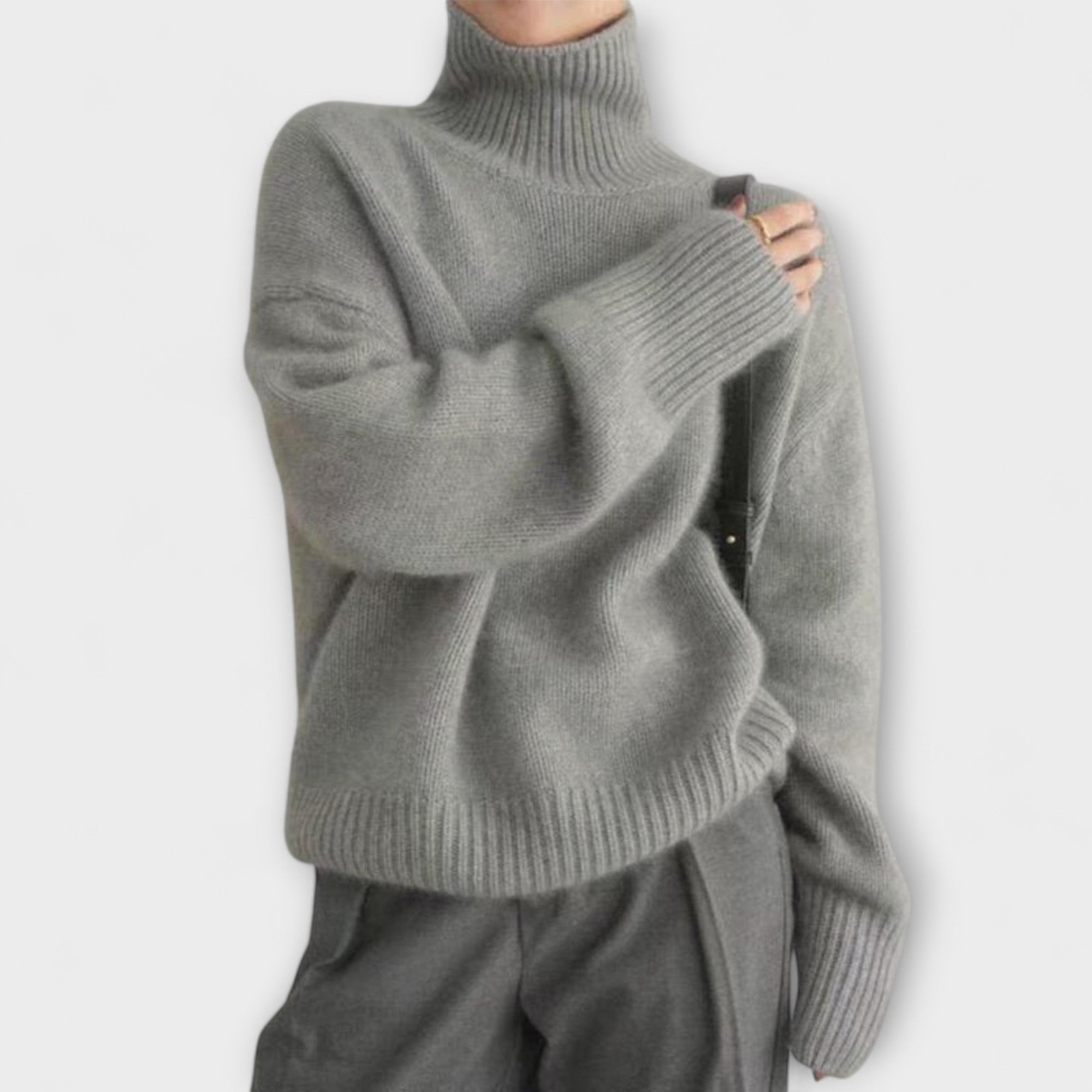 Mera Rollkragenpullover, Detailansicht