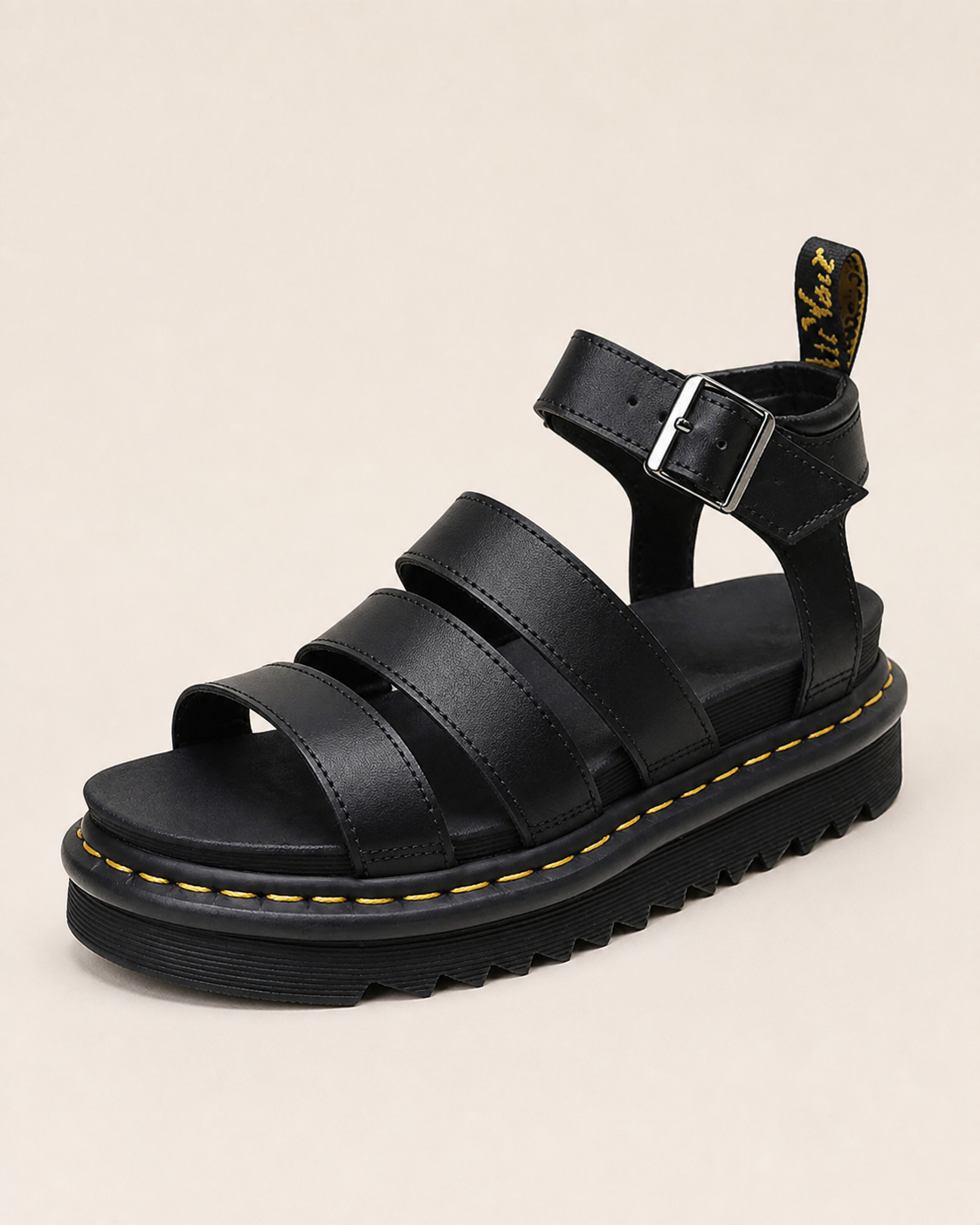 Cristina sandale chunky Negru