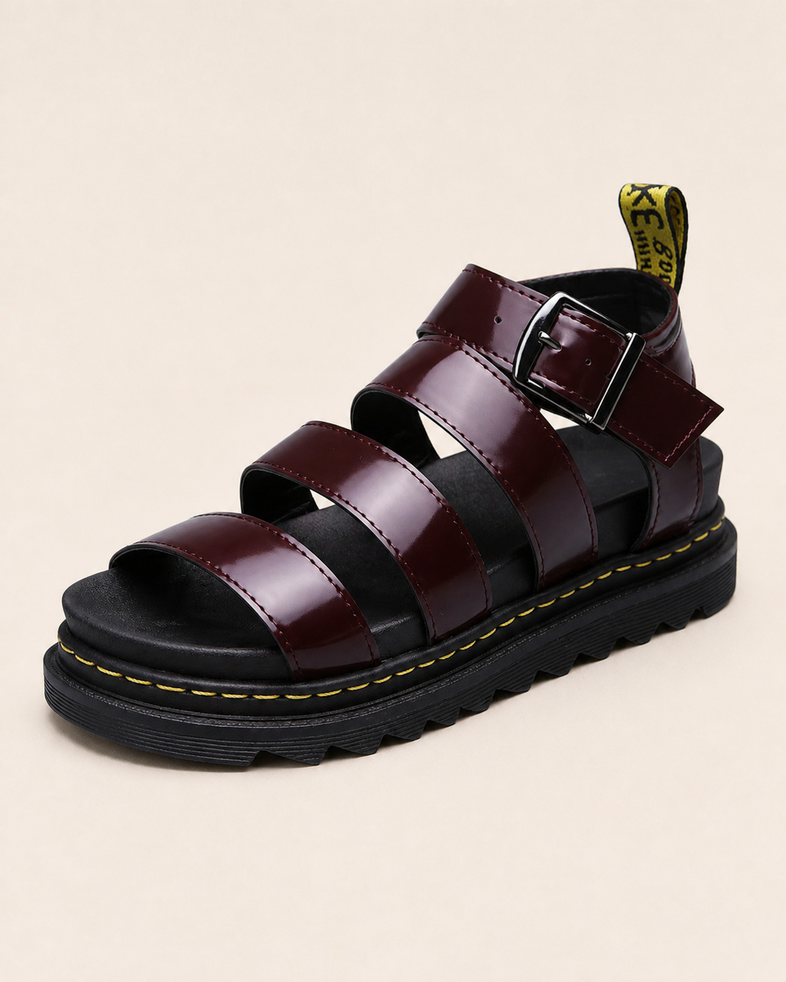 Cristina sandale chunky Vinete