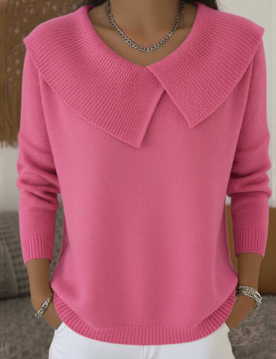 Adela | Warmer Pullover mit weichem Kragen