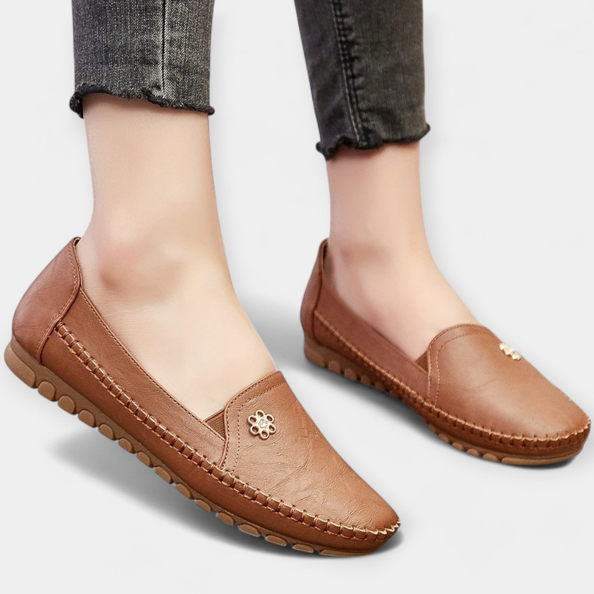 Ioana-Raluca | Schnürlose Schuhe Bequem mit Sohle