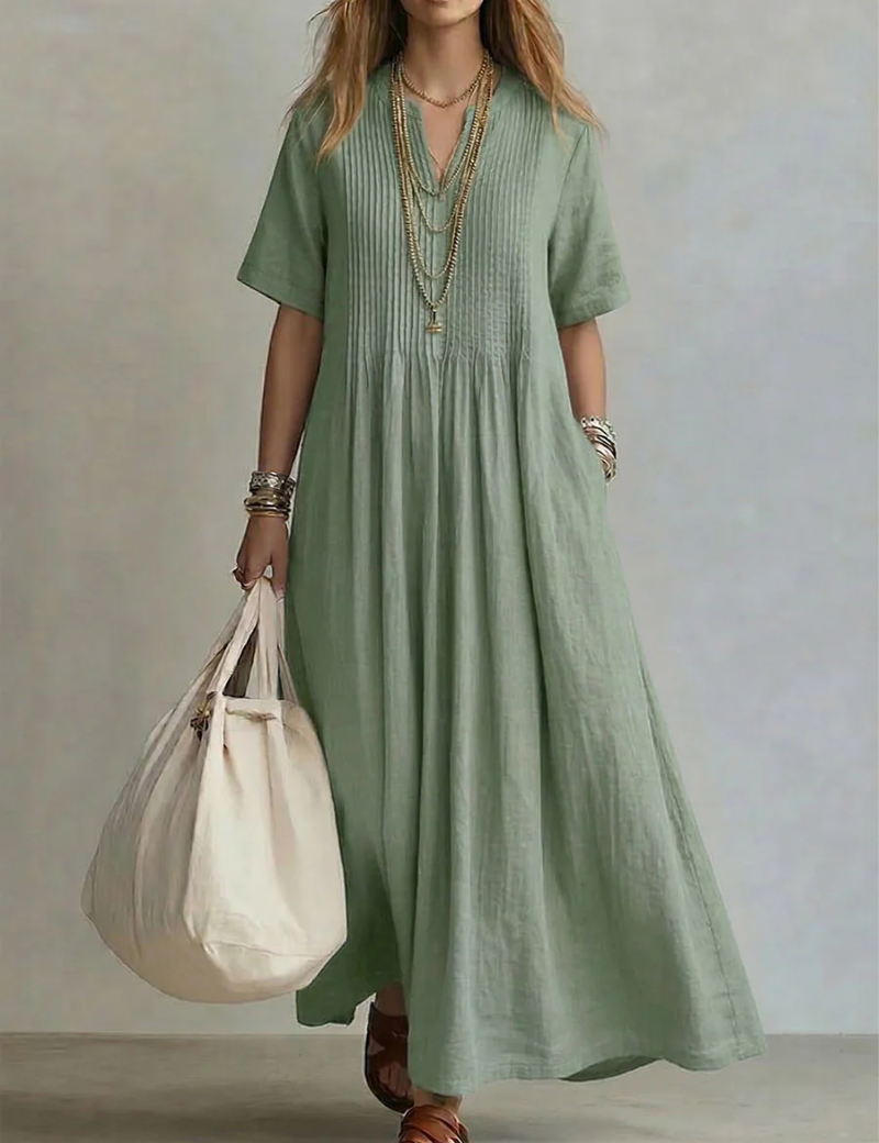 Crina | Plissiertes Kleid mit elegantem Design