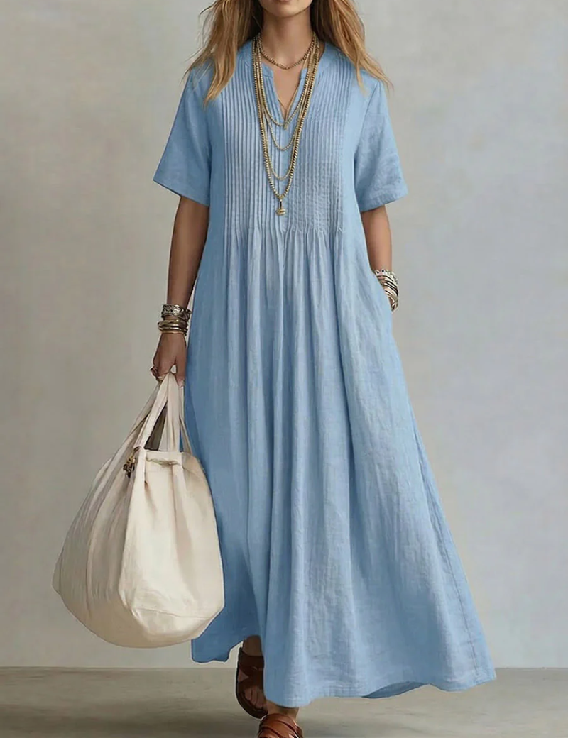 Crina | Plissiertes Kleid mit elegantem Design