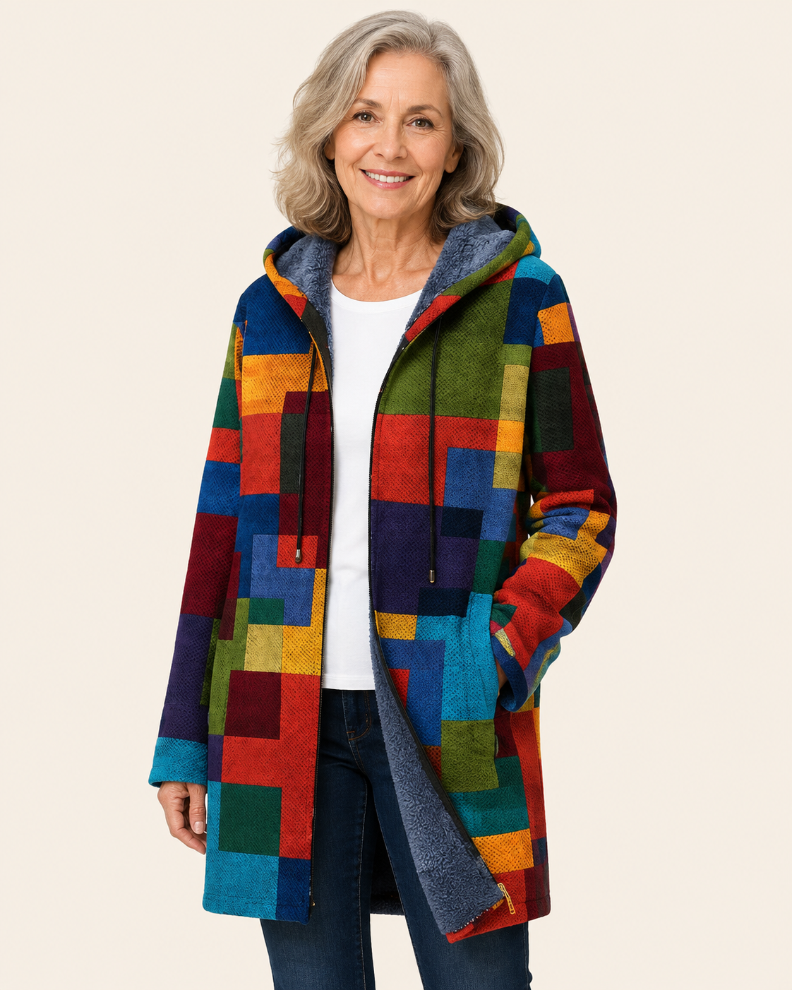 Delilah | Luxurious Cardigan mit künstlerisch Inspiration – uniforme Produktaufnahme