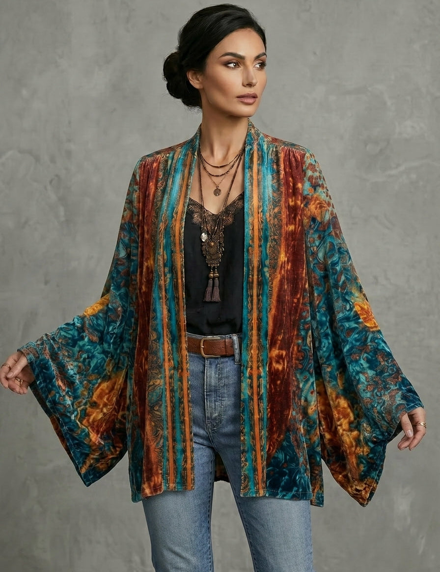Victoria – Boho Jacke mit künstlerischem Design – Bild 2