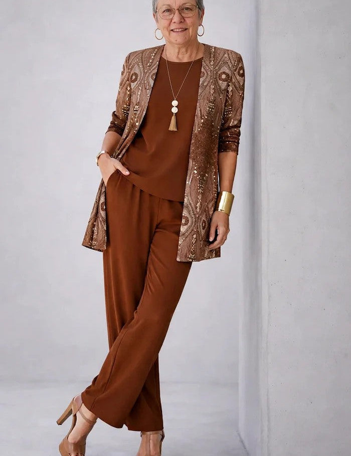 Adelheid | Elegantes dreiteiliges Damenset