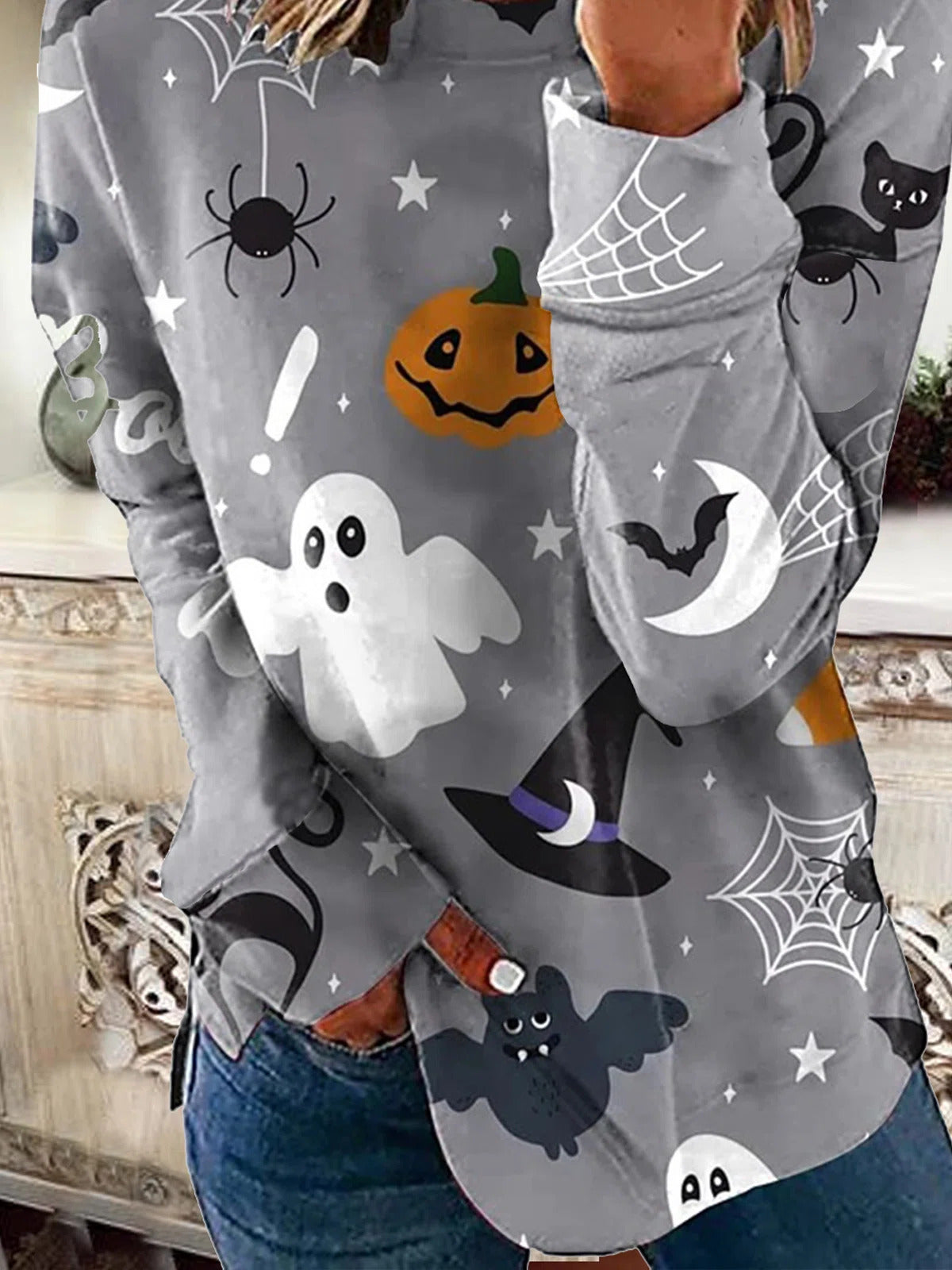 Erica | Sweatshirt mit Halloween-Motiv – Produktansicht 2