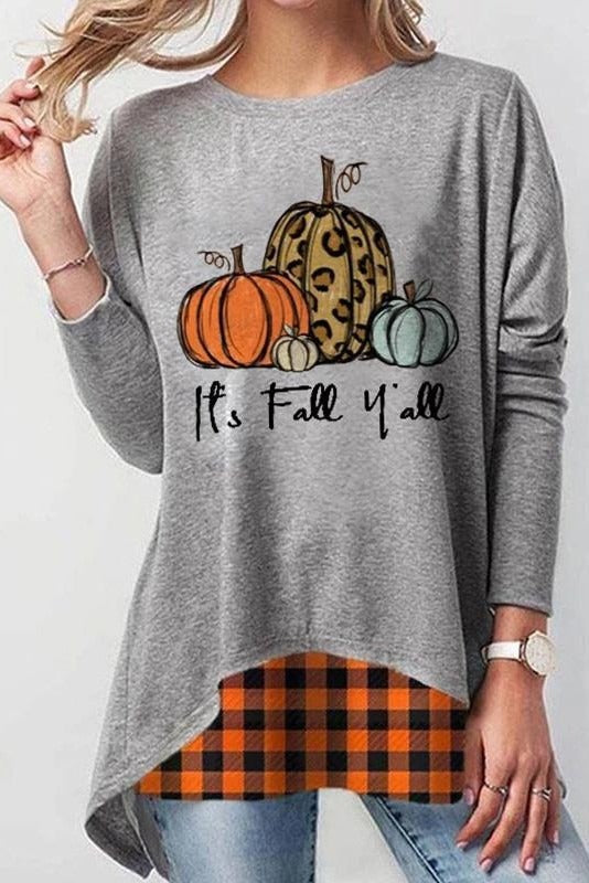 Flora | Sweatshirt mit Kürbismotiv – Produktansicht 1