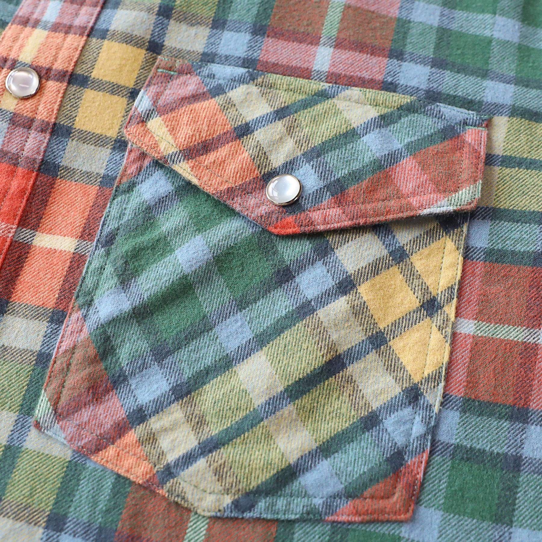 Dubinik - cămașă de flanel cu carouri multicolore, vedere 7