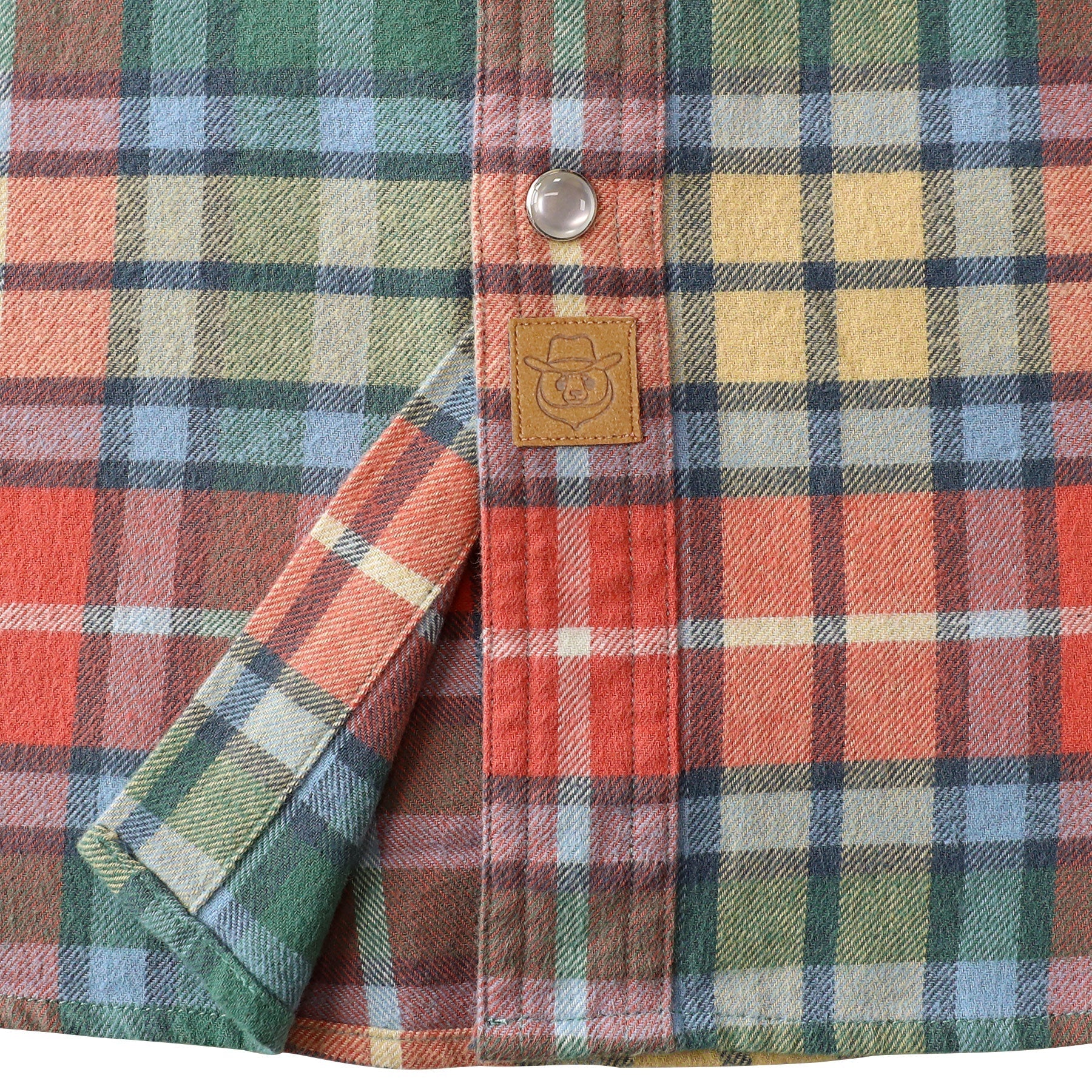 Dubinik - cămașă de flanel cu carouri multicolore, vedere 8