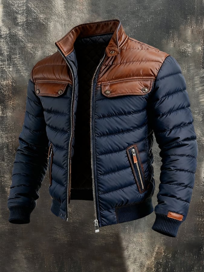 Nikola | Elegant Down Jacket Blau